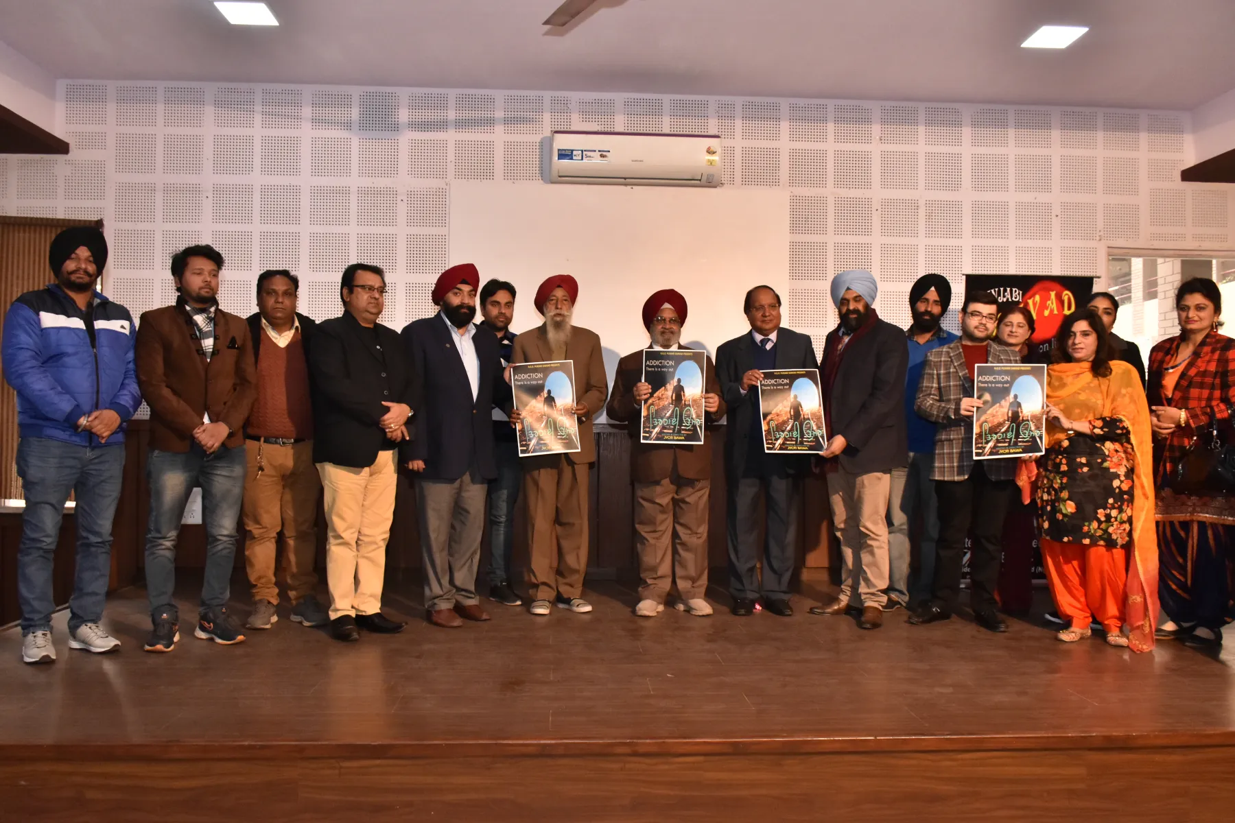 Punjabi Samvad community health programme with participants and medical staff
