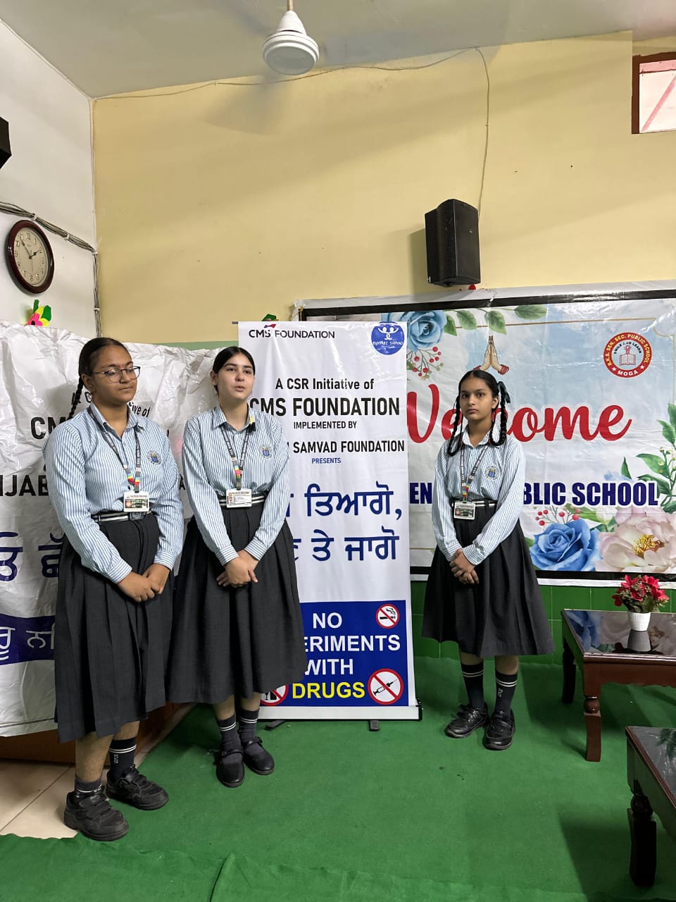 Students participating in a Punjabi Samvad awareness programme